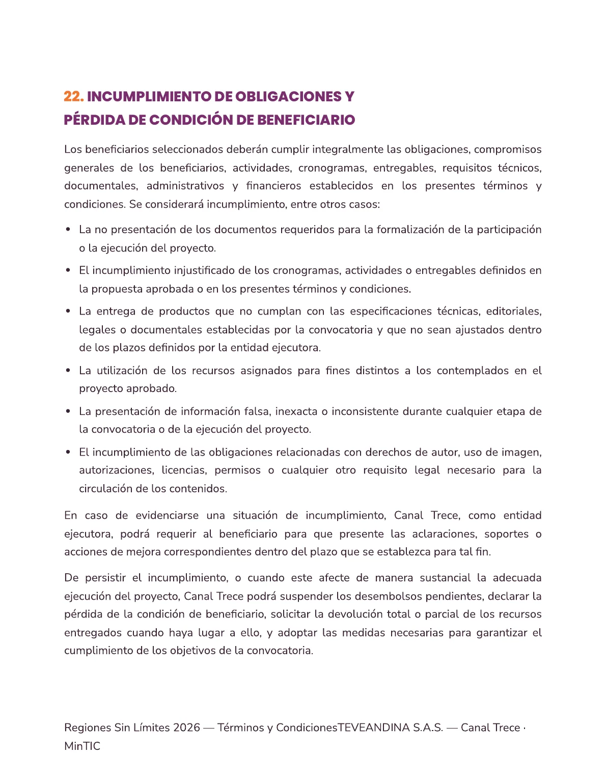 Términos y Condiciones — página 42 de 51